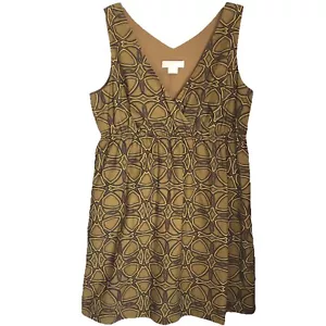 Michael Kors Kleid Gr. XL ärmellos A-Linie Baumwolle V-Ausschnitt - Bild 1 von 11