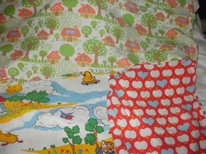 Konvolut GRaziela Time Kinderbettbezug Kissen Äpfel Baum Naif Patchwork 3tlg - Bild 1 von 4