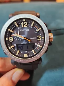 Reloj para hombre Casio PRO TREK PRG600-1 Safari triple sensor versión 3 STN LCD 100 m envío directo - Imagen 1 de 21