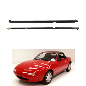 Outside Window Weatherstrip Seal Rubber Black 2Pcs Fit For 1990-2005 Mazda Miata - Picture 1 of 11