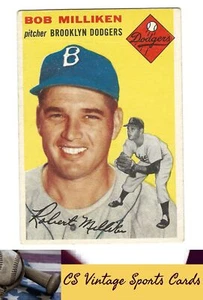 1954 Topps #177 Bob Milliken CREASE - Picture 1 of 2