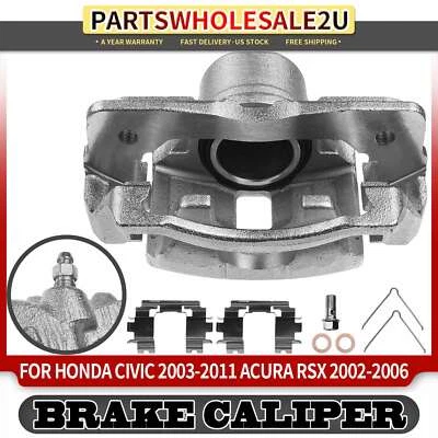 Front LH / RH Disc Brake Caliper for Honda Civic 03-11 Fit 07-08 Acura RSX 02-06 - Image 1 of 4