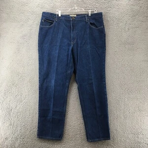 L.L Bean Classic Fit Straight Leg Jeans Mens 44x32 (actual 42x31.5) Blue Cotton - Picture 1 of 17