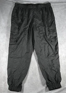 Fabletics Parachute Pants Women XXL/1X Black Cargo Jogger Windbreaker Gym NWT - Picture 1 of 7