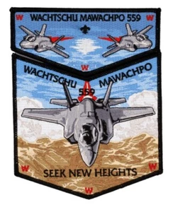 OA WACHTSCHU MAWACHPO 559 BSA NATURAL STATE 2024 NOAC FLAP 2 PARCHES AVIÓN DE COMBATE! - Imagen 1 de 2