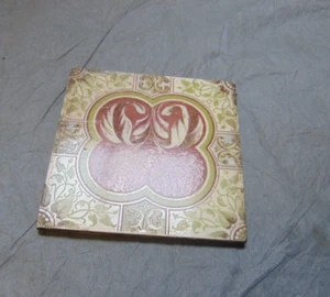 Tile Fireplace Ceramic Tiles Wall Trivet Antique ref 913 (FREE UK POSTAGE) - Picture 1 of 3
