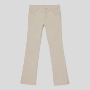 Pantalones de mezclilla Wonder Nation para niñas niños resistentes Bootcut, beige (caqui tierra), talla: 6 - Imagen 1 de 3