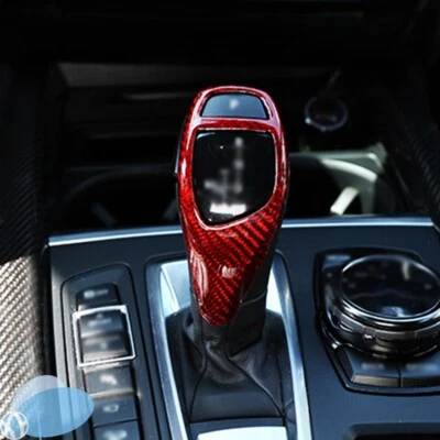 Real Carbon Fiber Car Interior Gear Shift Knob Cover Trim For 2011-2016 BMW X3 Foto 1 de 4