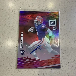 2021 Prestige Kadarius Toney Xtra Points Rookie RC Red Auto #214 - Giants - Bild 1 von 2