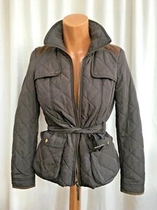 Zara country style anorak jacket khaki Very Fitted Warm Classic like size 8/10 - Picture 1 of 12
