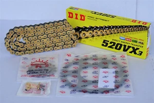 Ducati Monster 695 2007-2008 - Juego de cadena DID chain kit VX3 520 G&B dorado - Imagen 1 de 1