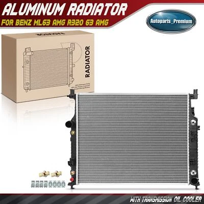 Radiador con enfriador de aceite de transmisión para Benz W164 ML63 AMG 2007-2011 W251 R320 Foto 1 de 4