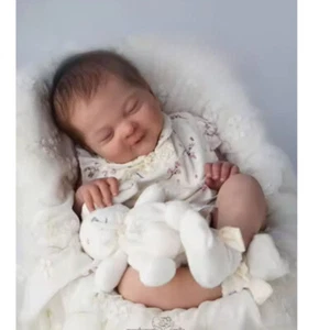 19in Unassembled Reborn Baby Doll Unpainted Kit Olivia DIY Part with Cloth Body - Picture 1 of 6