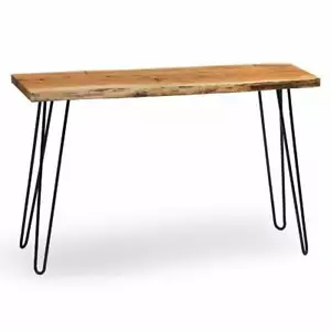 Rustic Wood Console Table With Hairpin Legs Rustic Hallway Table Entryway Table - Picture 1 of 4