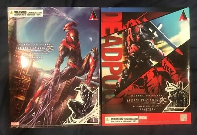 Square Enix Play Arts Kai Deadpool y Spiderman Variante Nuevo Precintado Foto 1 de 4
