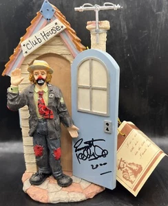 Flambro Emmett Kelly 20 Yrs Collecting Enrollment Clown Figure 2000 AUTOGRAPHED - Picture 1 of 15