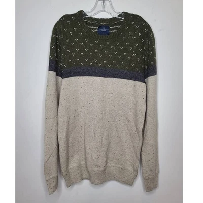 Nuevo con etiquetas Suéter American Eagle Verde Tostado Mezcla Algodón - Mediano Alto / MT Foto 1 de 4
