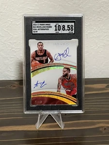 2016-17 NBA Panini Immaculate CJ McCollum & Allen Crabbe Dual Auto /49 SGC 10  - Picture 1 of 2