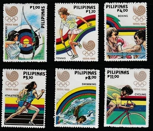 Philippinen 1988 Sc # 1955-60 SEOUL Olympics MNH OG - Bild 1 von 1