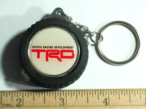 TRD Racing Keychain TRD Wheel Tape Measure Keychain Key Fob *Gift Boxed" - Picture 1 of 4