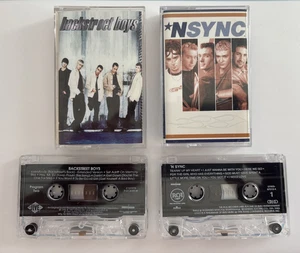 NSYNC + Backstreet Boys Self-Titled Albums 2-Cassette Bundle Excellent 1990s - Bild 1 von 10