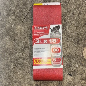 Cinturón de arena Diablo 5Pk 3X18 80G - Imagen 1 de 1