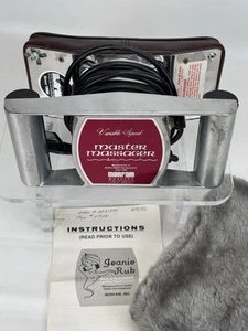 Vintage Morfam Master Massagegerät M73-625A Orbital Tiefengewebe variable Geschwindigkeit Abdeckung Pad - Bild 1 von 10