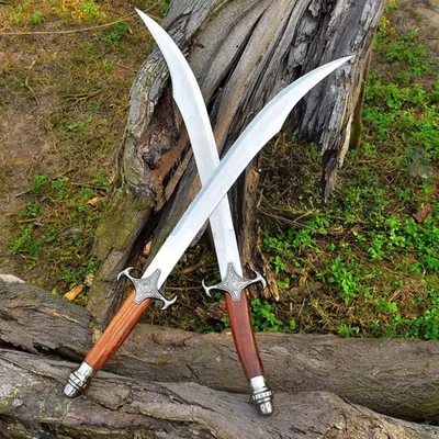 Pair of Pirate Style Swords in Wooden Handle-Best and Unique Ideal Gift For Him - Image 1 of 4