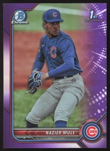 2022 Bowman Draft Chrome Purple Refractor 17/250 Nazier Mule #BDC-77 TS8 - Picture 1 of 2