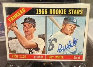 1966 Topps SIGNED New York Yankees Rookie Stars Roy White #234 “MINT” RC AUTO - Picture 1 of 2