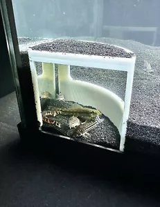 Aquarium Corner Cave Underground Viewing Hide Fish Tank Decor Accessories - Picture 1 of 8