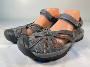 Sandalias Keen Rose para mujer gris nailon punta cerrada - EE. UU. 11 - Imagen 1 de 8