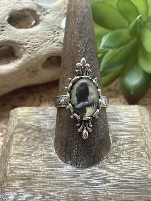 Anillo Disfraz Cuervo Medieval Renacimiento Ajustable Cuervo Negro Festival Gótico Foto 1 de 4