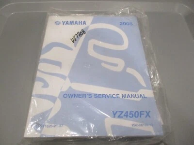 Yamaha OEM manual de servicio del propietario con herramientas y chorros 2008 YZ450FX LIT-11626-21-37 Foto 1 de 2