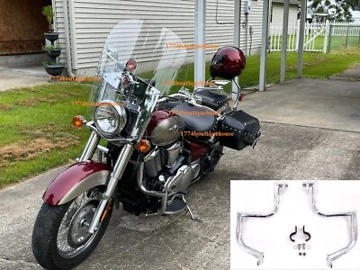 NUEVO 2 PIEZAS Barra de choque de protección de motor de carretera 4 Kawasaki Vulcan VN900C personalizada 06-23 EE. UU. Foto 1 de 4