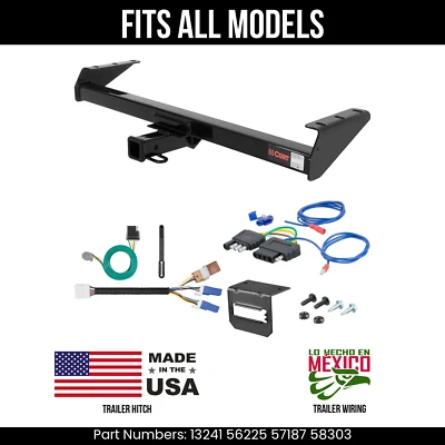 For 09-12 Suzuki Equator Trailer Hitch +5Pin Wiring Fits All Models Curt Tow Kit - Image 1 of 4