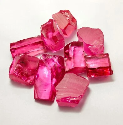 Natural  Pink Zircon Untreated Unheated Rough Loose Gemstone Lot - Image 1 of 4