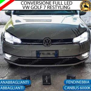 KIT FULL LED VW GOLF 7 RESTYLNG ANABBAGLIANTI ABBAGLIANTI FENDINEBBIA 6000K - Foto 1 di 2