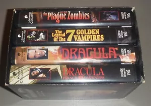Hammer Horror Collection (4) VHS Set Midnight Hour 2000 Vampire Vania - Foto 1 di 2