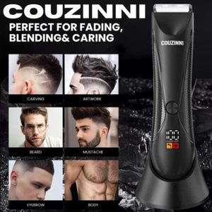 Couzinni Cordless Beard Trimmer Hair Body Clipper Shaver Groomer & USB Charging - Picture 1 of 8