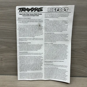 Traxxas Bigfoot No. 1 Truck Manual Model 36034-61 Guide Parts List Assembly - Picture 1 of 7