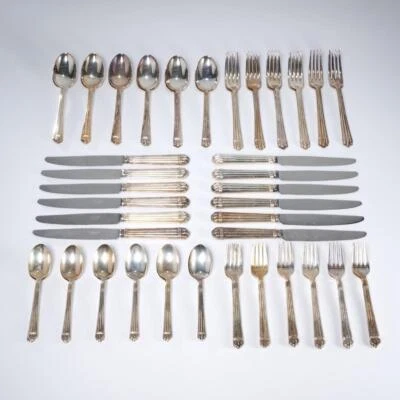 Christofle Aria 60 piezas Juego de cubiertos Silverplate servicio para 12 ajustes de lugar Foto 1 de 4