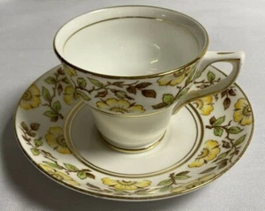 Taza de té Rosina platillo porcelana de hueso 4984 Inglaterra vintage  - Imagen 1 de 9