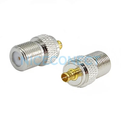10pcs F Type Jack Female to MCX Plug Male RF Coaxial Adapter Straight Connector - Image 1 of 4