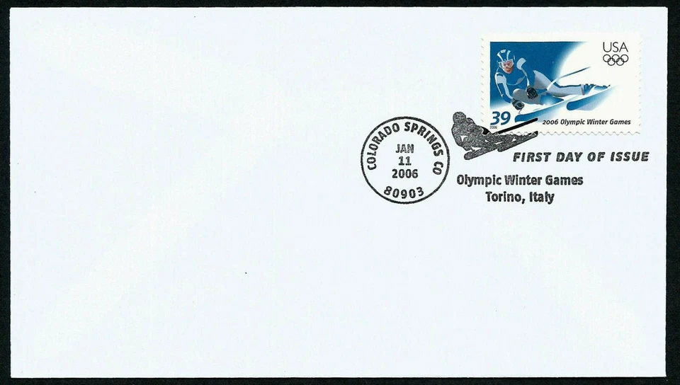 USA, SCOTT # 3995, FDC COVER - SKIING, OLYMPIC WINTER GAMES, TORINO ITALY, 2006 - Image 1 of 1