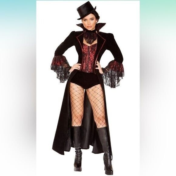 Fantasia Infantil Menino Vampiro Halloween Luxo Com 5 Peças