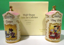 LENOX Disney SPICE JARS - MINNIE Mouse Ginger - PINOCCHIO BAY LEAF -  NEW in BOX