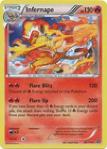 2x (XY11-020) Infernape Rare Holo Pokemon XY Steam Siege Card # 20 - Picture 1 of 1