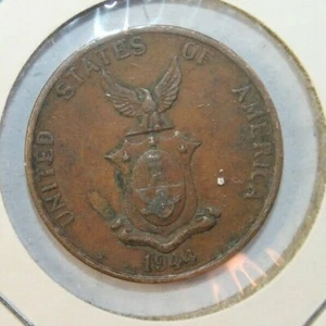 1944 Five 5 Centavos Filapinas USA of America Copper-Nickel USA Lot 1 - Bild 1 von 2