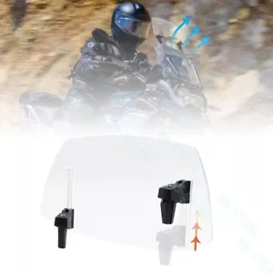 Alerón de extensión deflector de parabrisas clip universal para motocicleta - Imagen 1 de 11